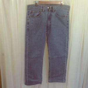 Levi's 505 denim jeans zipper front 34 x 29